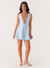 Drew Mini Dress - Blue