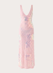 Erinah Sequin Maxi Dress - Pink