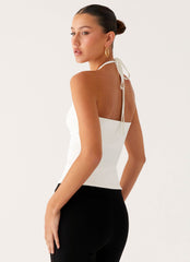 Good Thing Halter Top - White