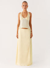 Pollie Maxi Skirt - Yellow