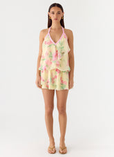 Read Your Mind Mini Dress - Lemon Soleil