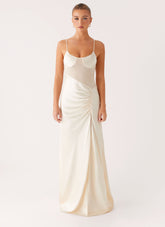 Rising Sun Maxi Dress - Off White