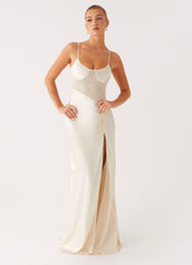 Rising Sun Maxi Dress - Off White