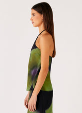 Rosetta Top - Lime Flower