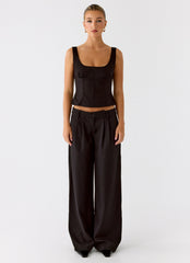 Samuel Low Rise Suiting Pants - Black