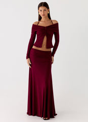 Thorness Long Sleeve Top - Plum