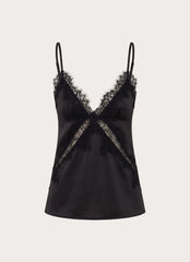 Winona Night Cami Top - Black