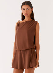 Ala Mini Dress - Chocolate
