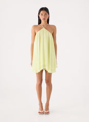 Alicelle Halter Mini Dress - Yellow