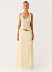 Pollie Halter Top - Yellow