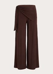 Riyan Waist Scarf Pant - Chocolate