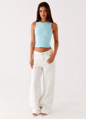 Veda Tank Top - Turquoise